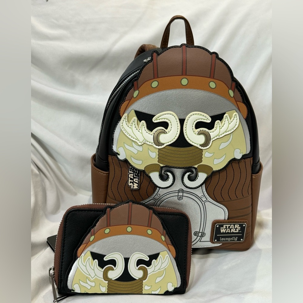 NWT Star Wars Lando Jabba the Hut mini backpack w/ matching wallet